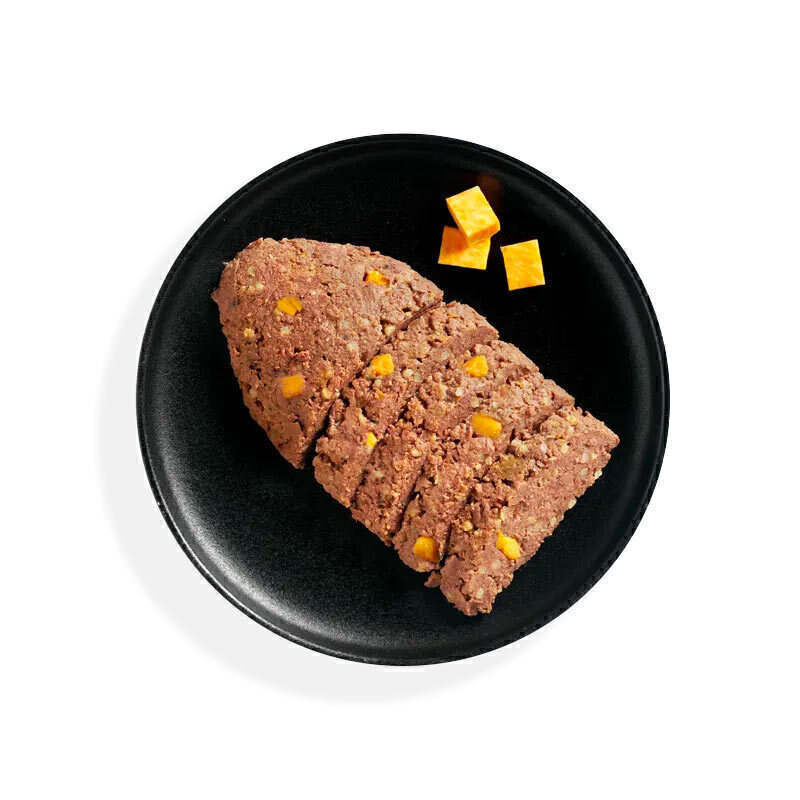  عکس محتویات پوچ سگ بلکاندو با طعم گوشت خرگوش, ارزن و ذغال‌اخته Belcando Rabbit With Millet & Sweet Potato وزن 125 گرم 