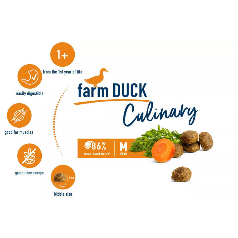  تصویر ویژگی های غذای خشک گربه هپی کت با طعم گوشت اردک Happy Cat Culinary Farm Duck وزن 4 کیلوگرم 