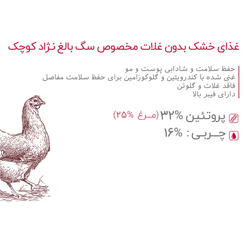 غذای خشک سگ بابین Babin Mini Adult Grain Free وزن 3 کیلوگرم کاتالوگ 