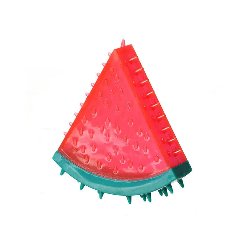  تصویر طره هندوانه اسباب بازی دندانی سگ سیلیکونی طرح میوه پت سرکل Petcircle Dog Fruit Chewing Toy 