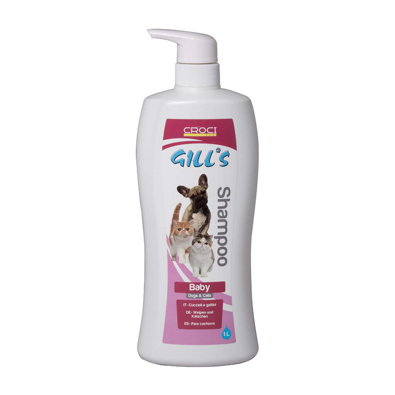  عکس شامپو سگ و گربه پمپی کروچی مدل Gills Baby حجم 1 لیتر 