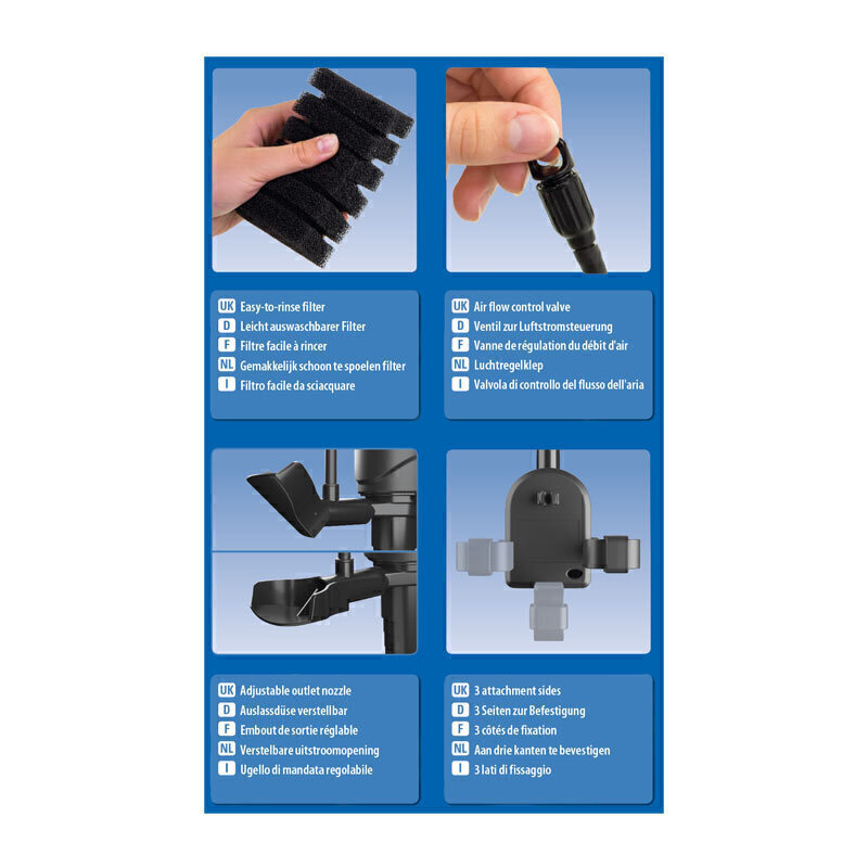  عکس جزییات فیلتر داخلی آکواریوم تترا Tetra Filterjet 400 