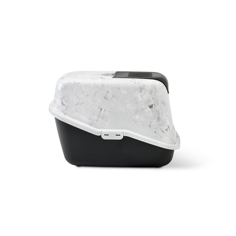  تصویر بغل ظرف خاک مسقف گربه نستور مرمر ساویک NESTOR MARBLE TOILET HOME 