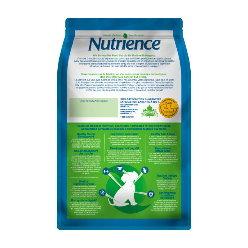  تصویر بسته بندی غذای خشک توله سگ نوترینس با طعم مرغ و برنج قهوه‌ای Nutrience Original Puppy With Chicken & Rice 