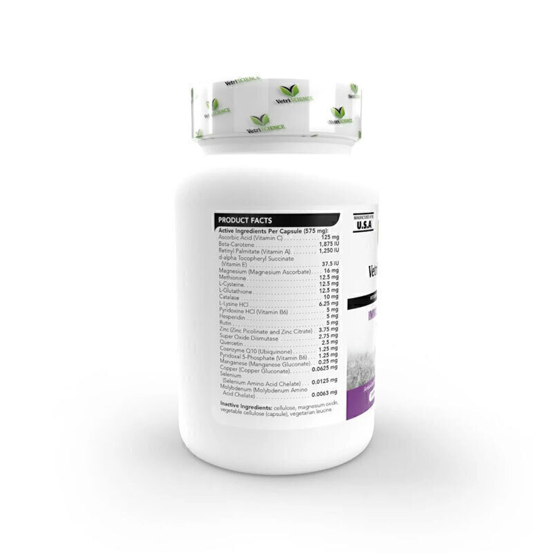  عکس بسته بندی قرص تقویت کننده سیستم ایمنی سگ و گربه وتری ساینس VetriScience Cell Advance Tablet بسته 60 عددی از پهلو 