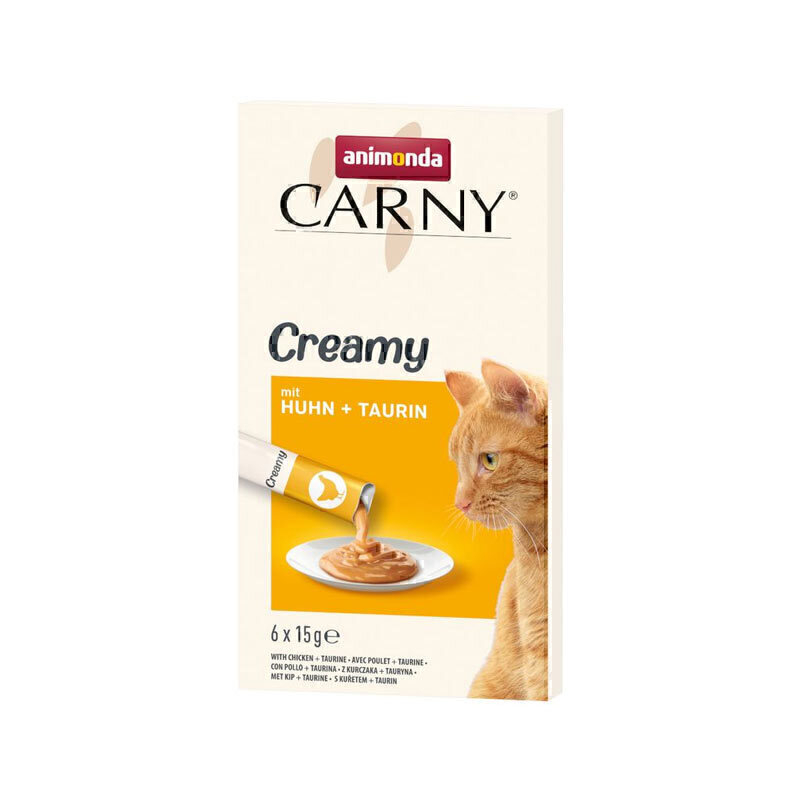  تصویر بستنی گربه انیموندا با طعم مرغ Animonda Cat Treat With Chicken & Taurine بسته 6 عددی 