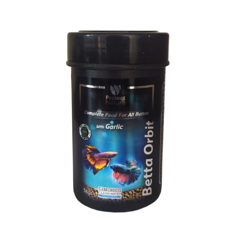  عکس قوطی غذا گرانولی تروپیکال پلانو پروتکت نیچر Protect Nature Betta Orbit حجم 50 میلی لیتر 