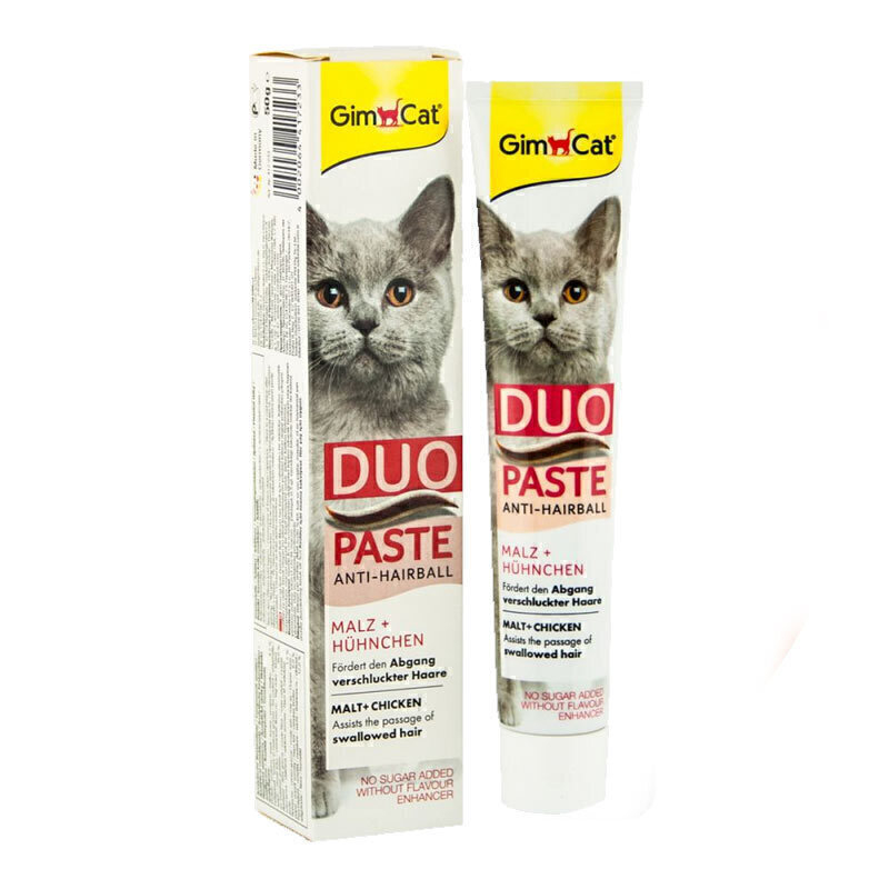  تصویر 2 خمیر مالت گربه با طعم مرغ جیم کت GimCat Due Paste with Chicken وزن 50 گرم 