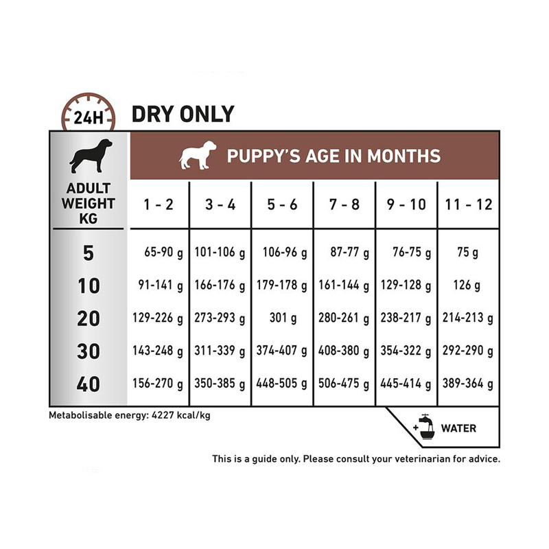  تصویر آموزش غدا دادن غذای Royal Canin Gastrointestinal Puppy وزن 2.5 کیلوگرم 