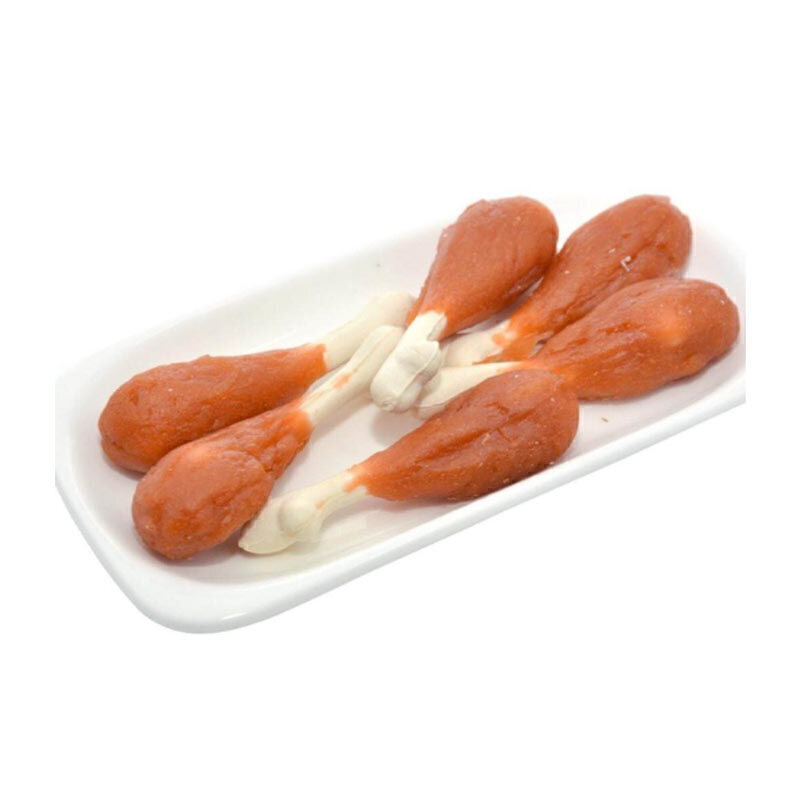  تصویر محتویات تشویقی سگ ران مرغ یو اس پت US Pet Chicken Meat وزن 100 گرم 