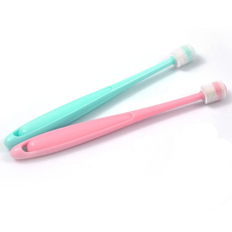  تصویر دو رنگ مسواک 360 درجه سگ و گربه ول Well 360 Toothbrush 