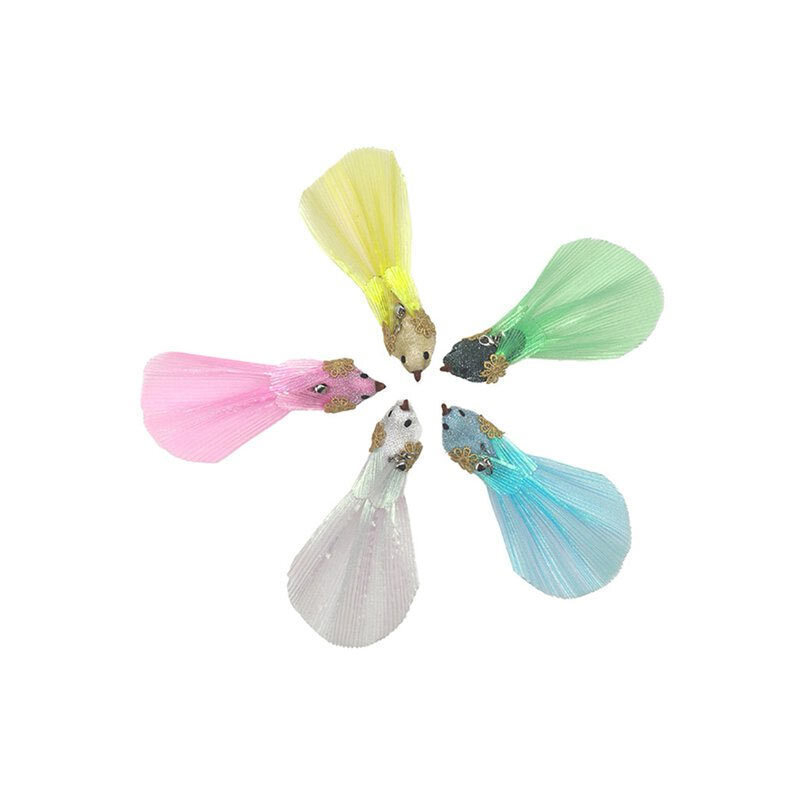  تصویر تمام رنگ ها از نمای بالا اسباب بازی پرنده فنری گربه Cat Feather Toy 