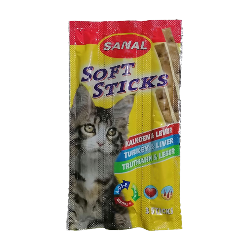  بسته تشویقی گربه سانال Sanal Treat Pack مجموعه 3 عددی جگر 