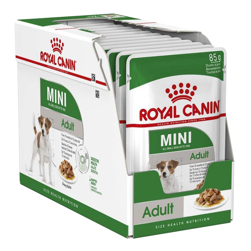 عکس پک پوچ غذای تر سگ رویال کنین Royal Canin Mini Adult وزن 85 گرم
