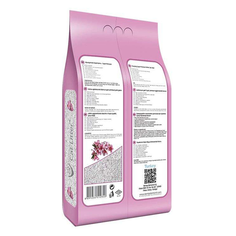  عکس پشت بسته بندی خاک گربه ون کت مدل Baby Powder وزن 10 کیلوگرم 