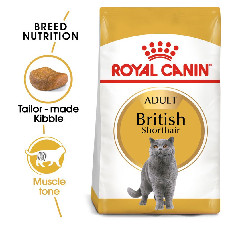 عکس توضیحات غذای خشک گربه رویال کنین مدل Adult British ShortHair وزن 2 کیلوگرم