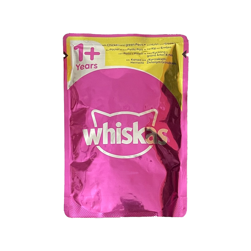  پوچ گربه ویسکاس Whiskas Pouch Meaty Selection بسته 4 عددی Chicken 