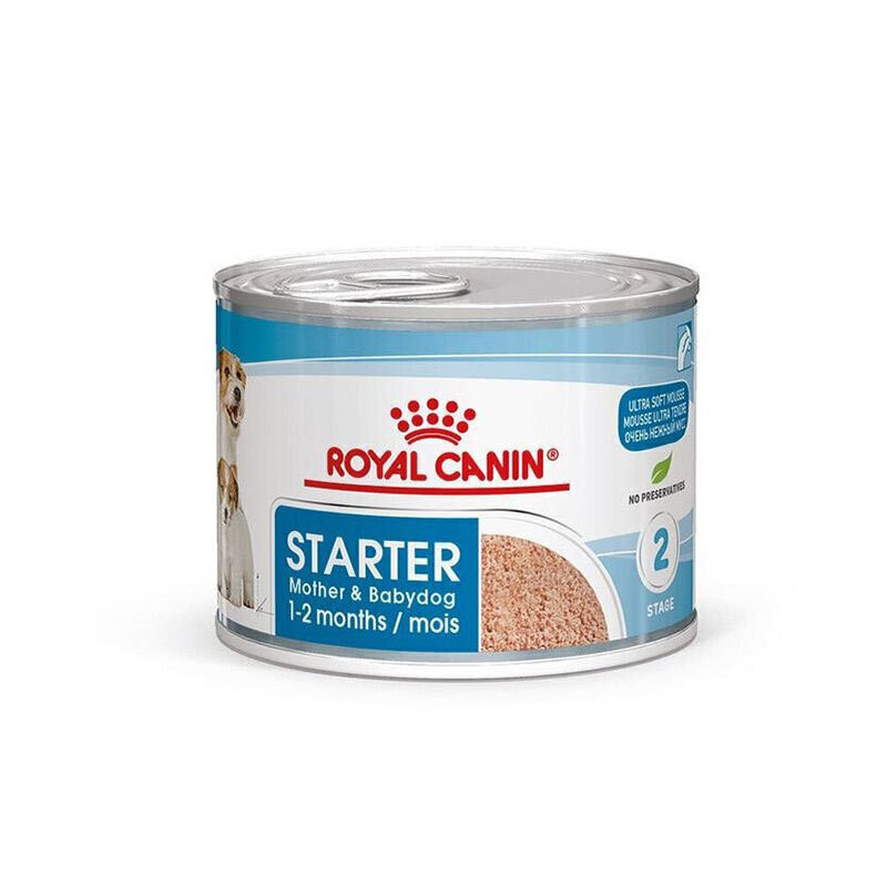 عکس بستهبندی کنسرو سگ Royal Canin Starter Mother & Babydog وزن 195 گرم