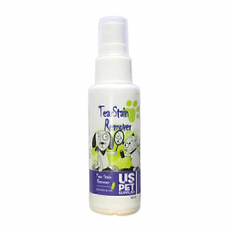  تصویر اسپری لکه بر زیر چشم یو اس پت مخصوص سگ و گربه UsPet Tear Stain Remover Spray حجم 60 میلی‌لیتر 