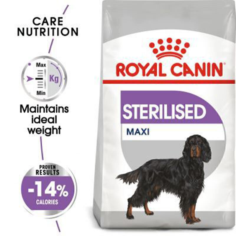  تصویر ویژگی‌های غذای خشک سگ عقیم شده رویال کنین Royal Canin Maxi Sterilised وزن 3 کیلوگرم 