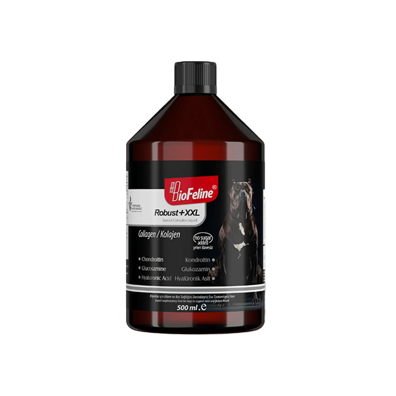  تصویر داخل شربت مکمل عضله ساز سگ بیوفلاین مدل روبوست XXL BioFeline Robust حجم 500 میلی لیتر 