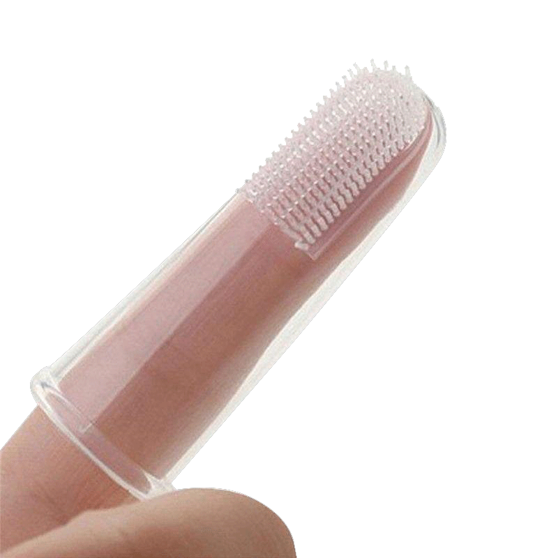  تصویر نحوه استفاده مسواک سگ و گربه هپی پت مدل Silicone Finger 