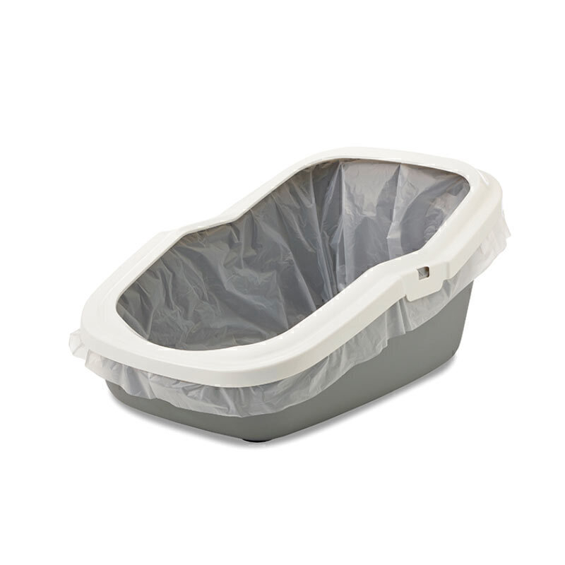  تصویر کیسه مخصوص ظرف خاک گربه ساویک Savic Bag It Up Tray Bags بسته 12 عددی روش نصب 