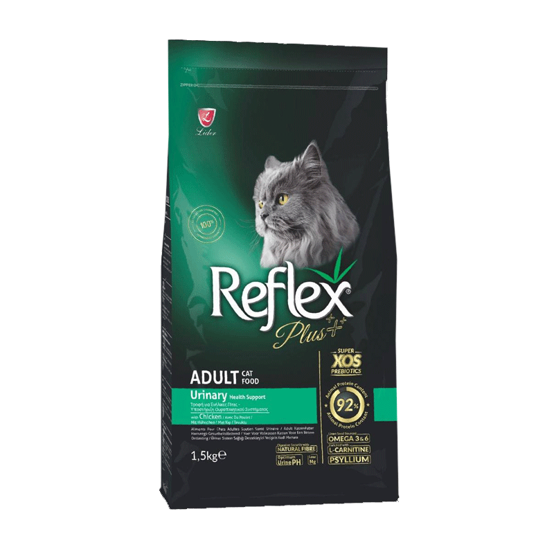  تصویر غذای خشک گربه یورینری با طعم مرغ رفلکس پلاس Reflex Plus Urinary With Chicken وزن 1.5 کیلوگرم 