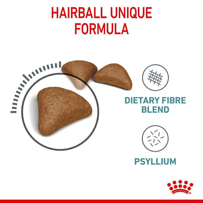  عکس دانه بندی غذای خشک گربه ضد گلوله‌مویی رویال کنین Royal Canin Hairball Care وزن 2 کیلوگرم 