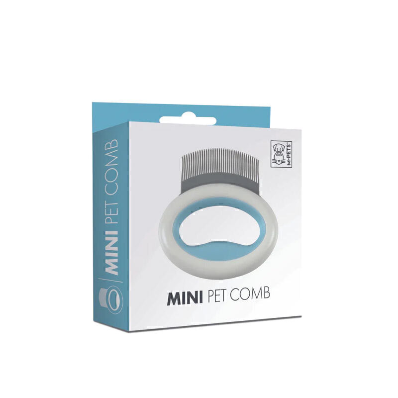  عکس بسته بندی مینی برس حیوانات ام پت M-Pets Mini Pet Comb از رو به رو 