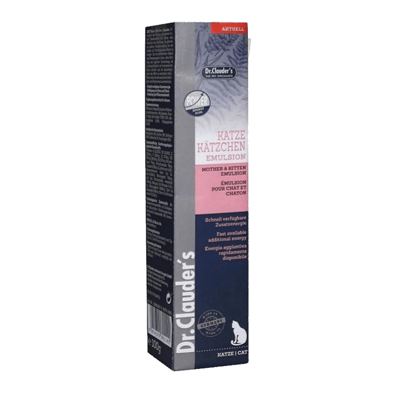 تصویر بسته بندی محلول تقویتی گربه دکتر کلادرز مدل Mother & Kitten Emulsion وزن 100 گرم 
