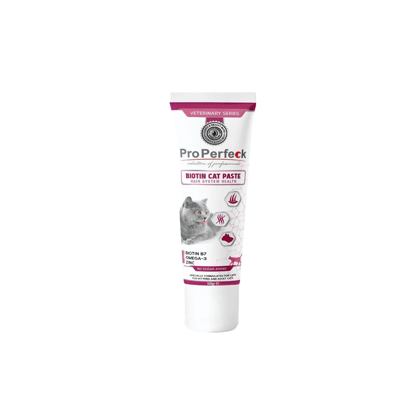 تصویر محتویات خمیر بیوتین گربه پروپرفک ProPerfeck Biotin Cat Paste وزن 100 گرم