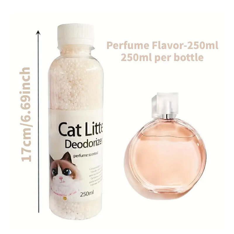 تصویر خوشبو کننده پرفیوم خاک گربه Cat Litter Deodorizer وزن 300 گرم تصویر دوم