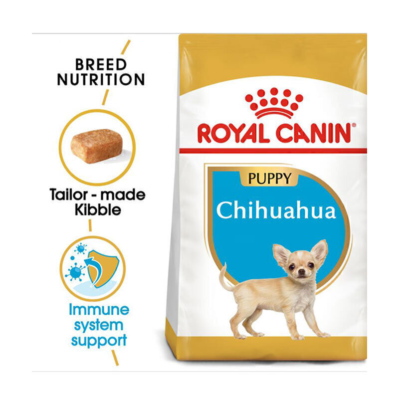  تصویر توضیحات غذای خشک توله سگ نژاد شیواوا رویال کنین Royal Canin Chihuahua Puppy وزن 1.5 کیلوگرم 