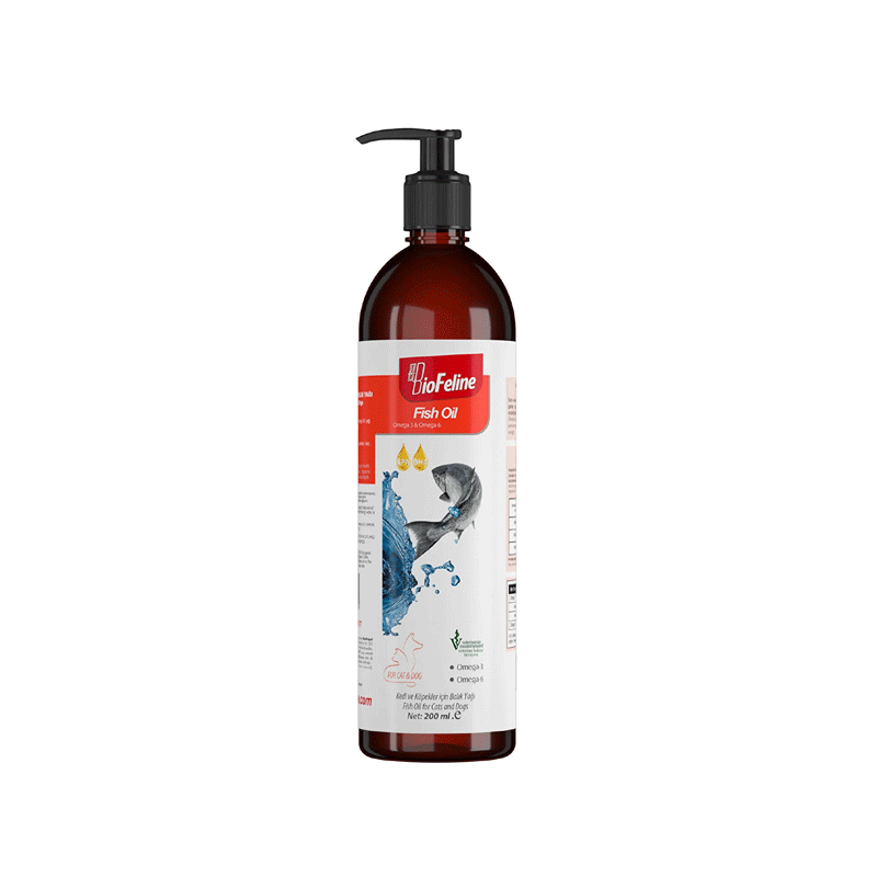  تصویر محصول روغن ماهی سگ و گربه بیوفلاین Biofeline ‌‌Fish Oil حجم 200 میلی لیتر 